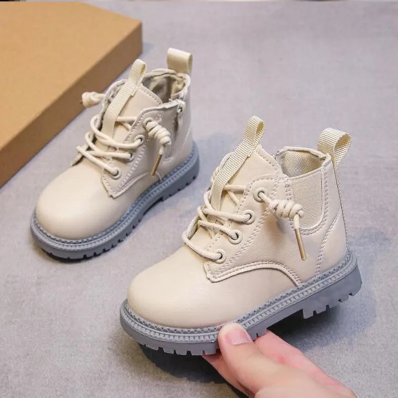 Kids Martin Booties Waterproof Kids Ankle Boots Fashion Casual Shoes