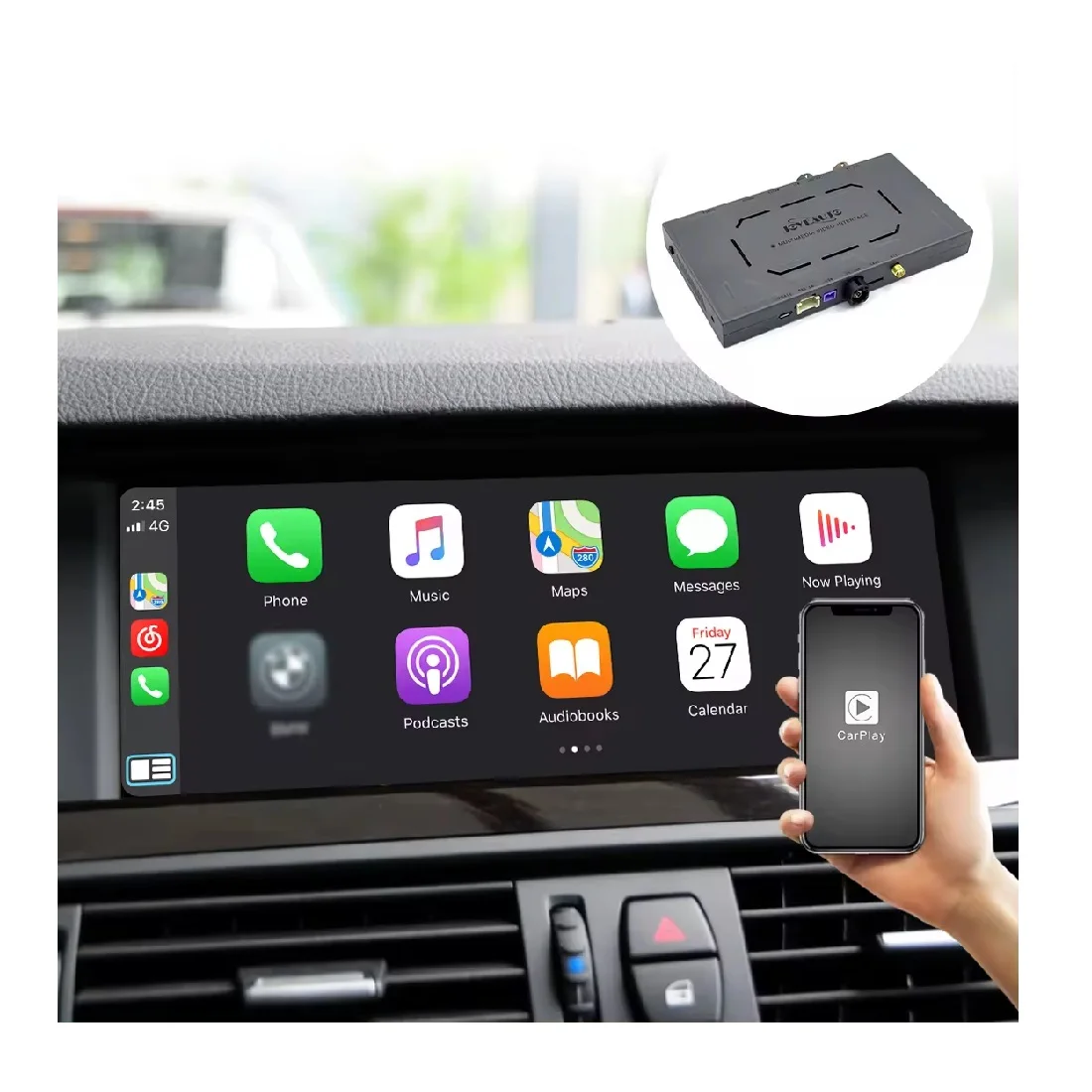 Joyeauto mmb беспроводной carplay android авто для bmw f10 NBT 1 2 3 4 5 7 X1 X3 X4 X5 X6 MINI 13-17MY wifi
