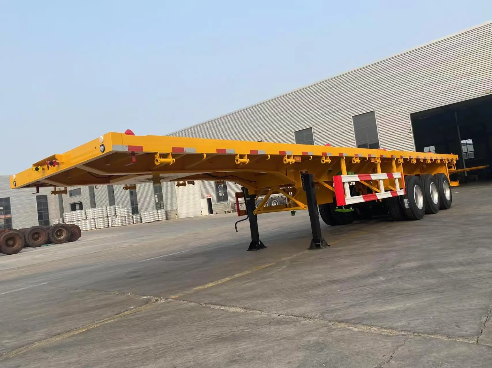 2024 GHANA Local Factory Truck Trailer 3 Axle 40ft Container Semi Trailer
