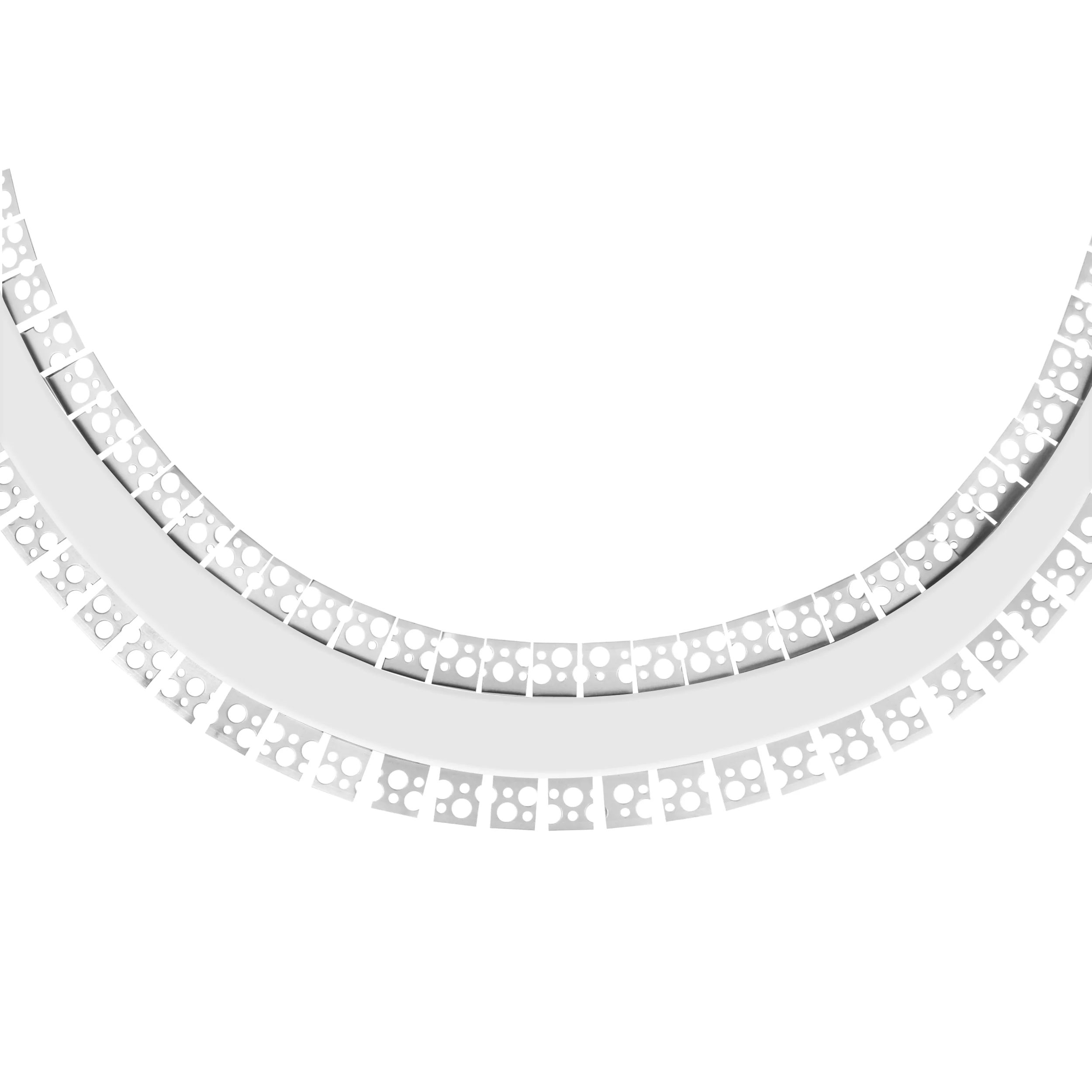 Flexible and bendable aluminum LED channel for drywall gypsum LED strip light profile Silicon cover Recessed led profile