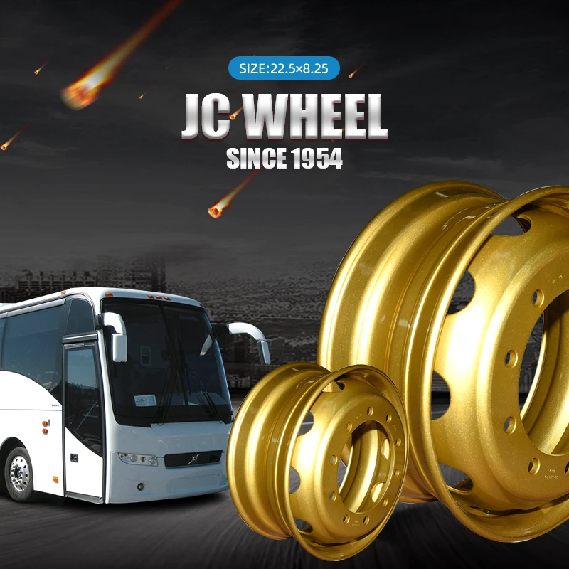 Ankai Bus 11R22.5 tyre &steel wheel rim 22.5x8.25 aluminium truck wheels