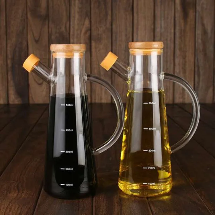 Glass Olive Oil Bottle Vinegar Saude Bottle for Oiler cruet condiment packing