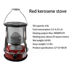 OEM Kerosene  Heater, For Indoor Camping, Lightweight Portable Stainless Steel Oil Heater Glass Burner For Outdoor Patio Refine