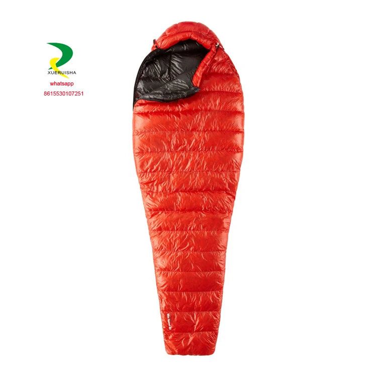 
top seller national heated rip stop good quality extra wide and long 95% duck down goose sleeping bag outdoor for extreme cold 
