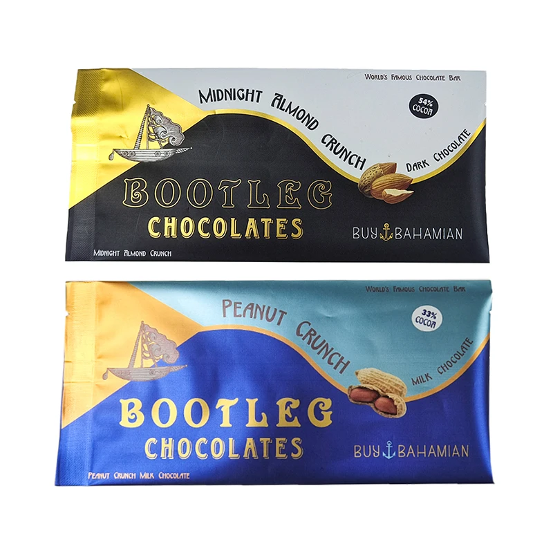 Customized Back Seal Bag Frozen Disposable Food Grade Aluminum Foil Dark Chocolate Popsicle Ice Cream Packaging Bags