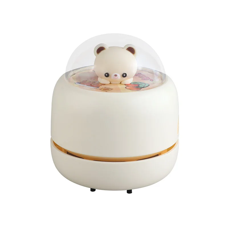 2024 YAOJI Portable Lightweight Cute Smart Desk Dust Sweeper Robot Vacuum Mini Cleaner For Office Computer Keyboard