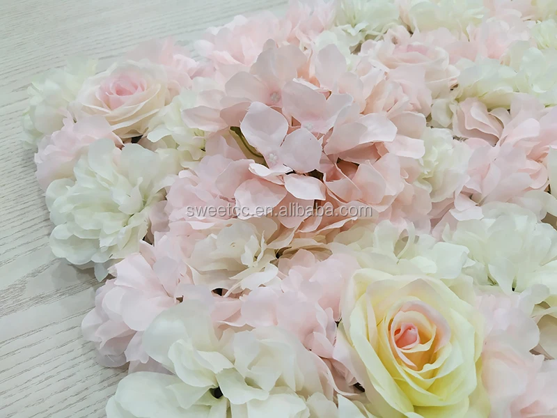 Wholesale wedding flower wall backdrop artificial flower wall panel pink rose roll up flower wall for sale
