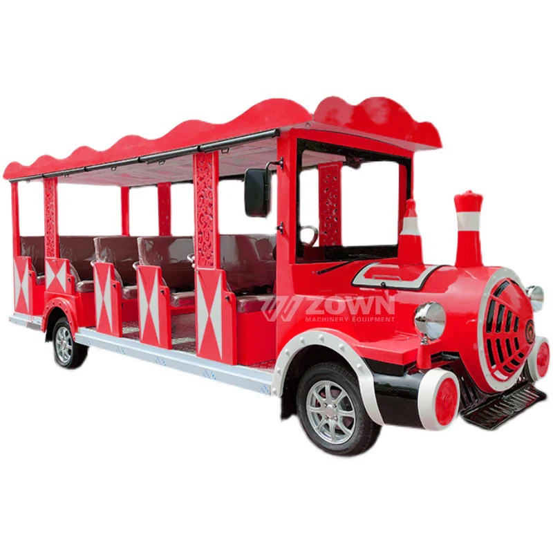 Classic Small Train Series Scenic Spots Amusement Park Bus Playground Bus Electric Shuttle Tourist Sightseeing City School Bus