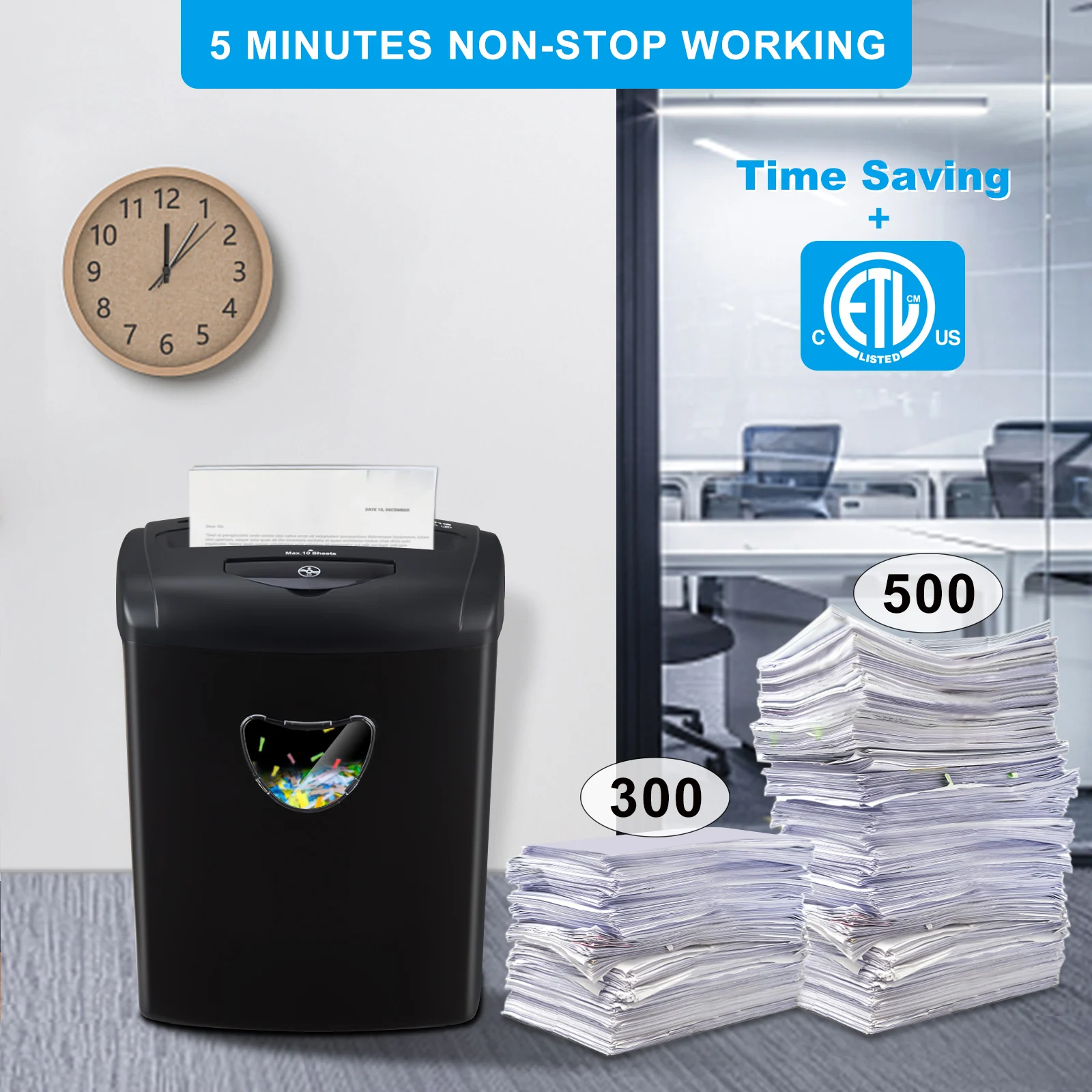 Mirco Cut High Quality Paper Shredder Office Home Use We Are Manufacturer