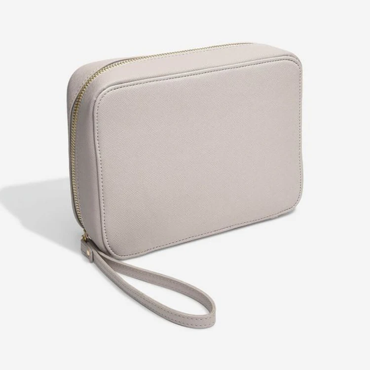 Vegan leather travel organizer phone cable and charger tech case travel cable storage case