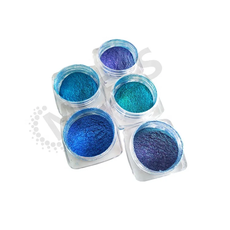 New Colour Mica Pearl Pigment Cosmetics Eyeshadows Multichrome Powder Blue Chameleon pigment