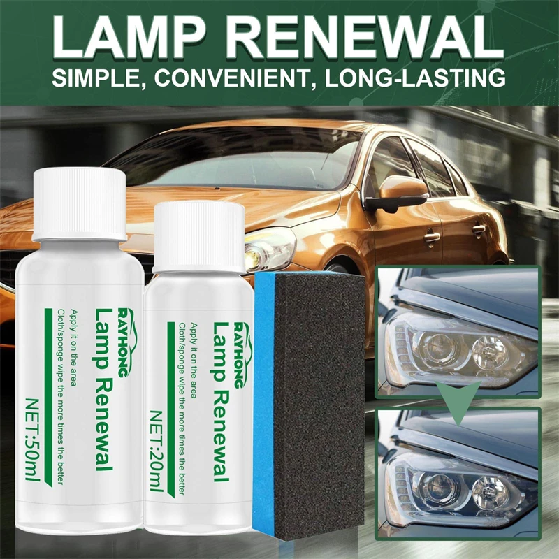 RAYHONG car lamp renewal yellowed blurred oxidated headlight polishing repairing liquid scratch resistant anti fouling fluid