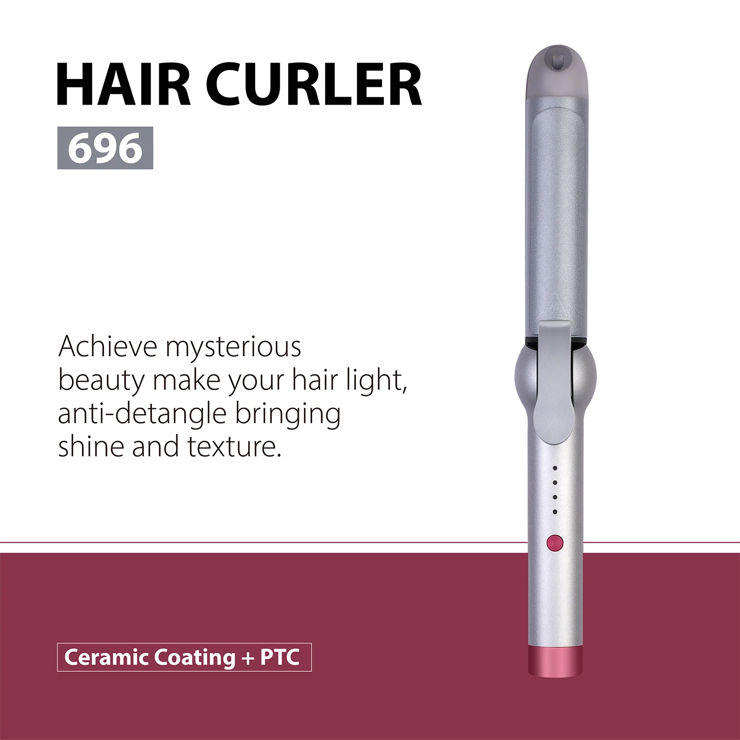 Tinx Wholesale Personal Customized  2 in 1 Ceramic Hair Curler Multi-temperature Degree Hair Straightener and Curler