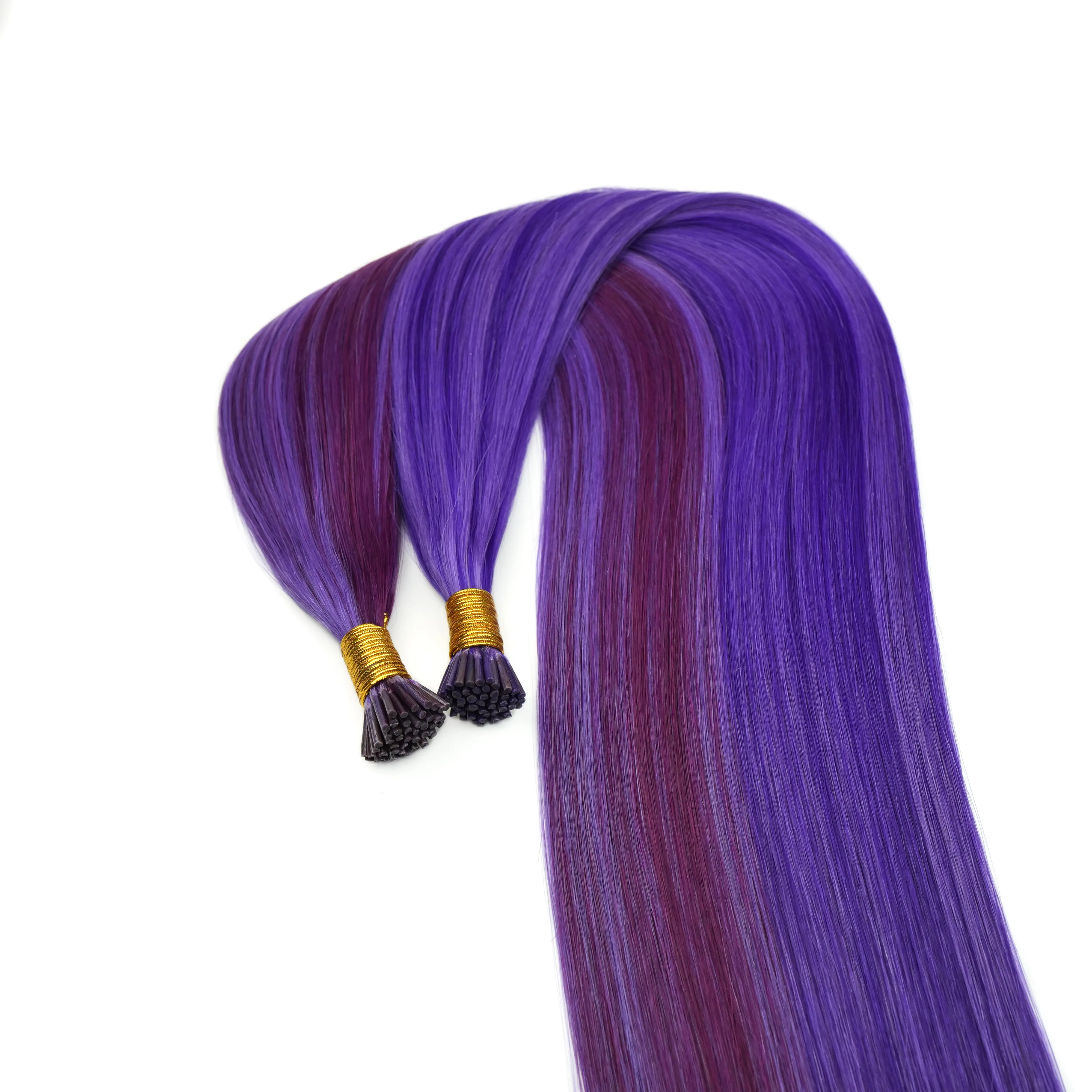 Factory raw I tip  natural human hair 100% extensions 1 gram wholesale russian hair