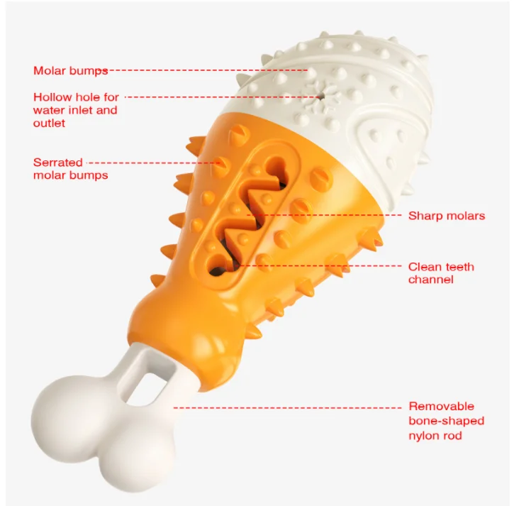 Amazon drumstick shape sells pet products, dog teeth grinders, sounds, bites, dogs, toothbrushes and toys