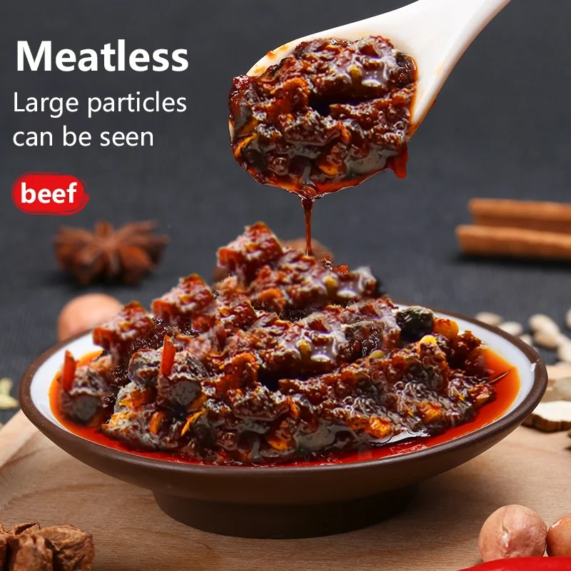 Оптовая продажа банок для вкусного соуса чили с черной