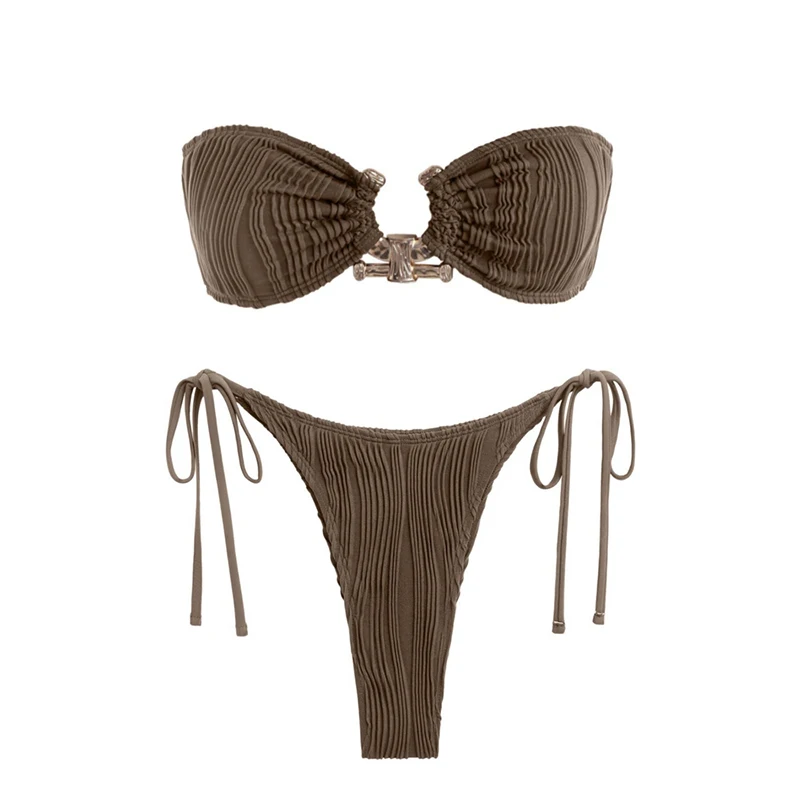 Custom Designer Women Trendy Bathing Suits Sexy Swimsuit Pour Femmes Hot Two Piece Bikini Set