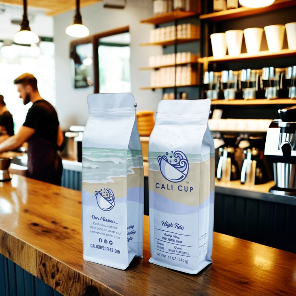 At PACK Coffee Shop Supplies Popular Custom Logo Low MOQ 1L 3L 5L Take Away Coffee Box Dispenser BIB Bags In Coffee Box