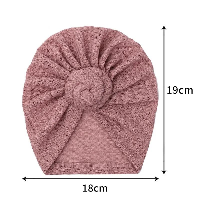 Snoozzz 2022 cotton bandeau cheveux turbantes para bebe waffle baby turban