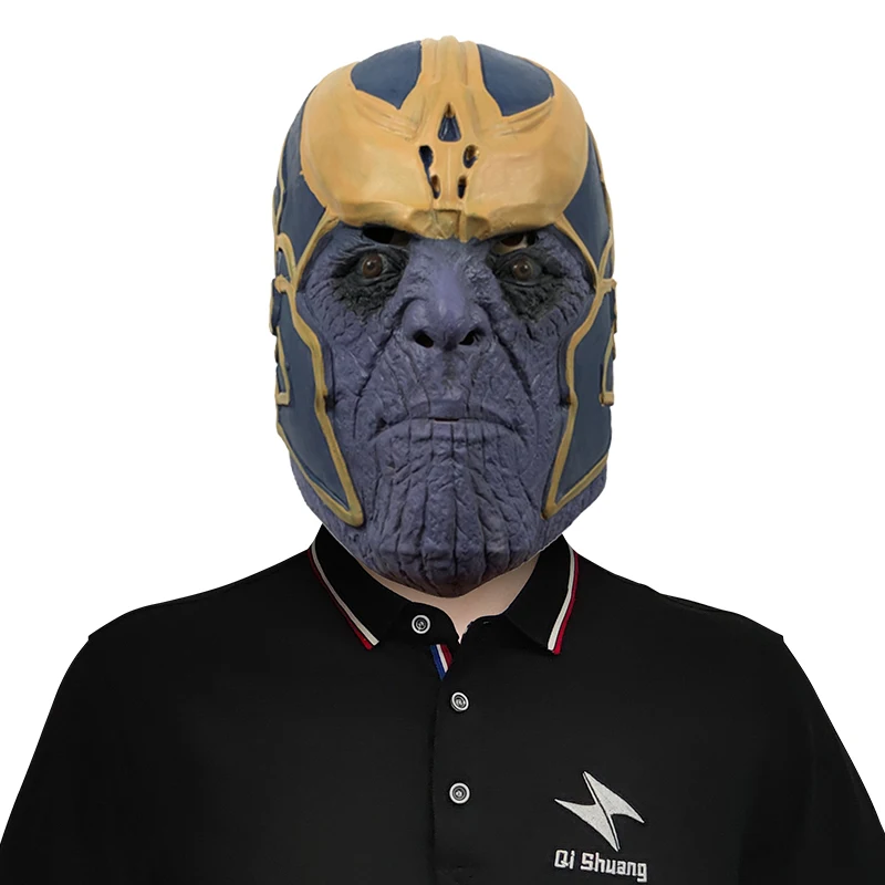 The Avengers Infinity War Cosplay Costumes Thanos Latex Mask Infinite Gauntlet Halloween Adult Masks