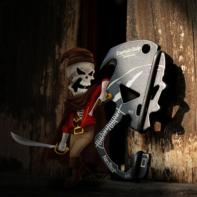 RTS NEXTOOL KT5018 Multi-function EDC Keychain Tool Captain Gulp Box Opener Line Cutter Wrench