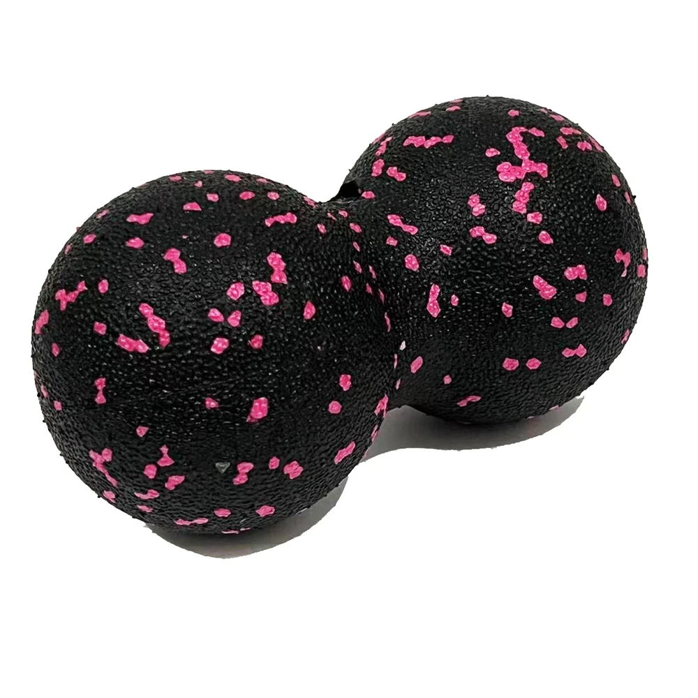 Timecreate Double Peanut Muscle 5 Inch Spiky Muscle Peanut Soft Massage Ball For Yoga Fitness