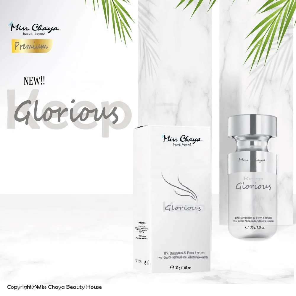 
MISS CHAYA The Brighten And Firm Serum Elegant Natural Sources Caviar Hyaluronic Alpha Arbutin Triple Moisturizer Fact 
