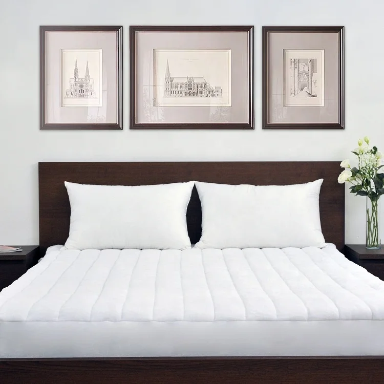 High Quality Quilted Terry mattress pad quilted mattress topper