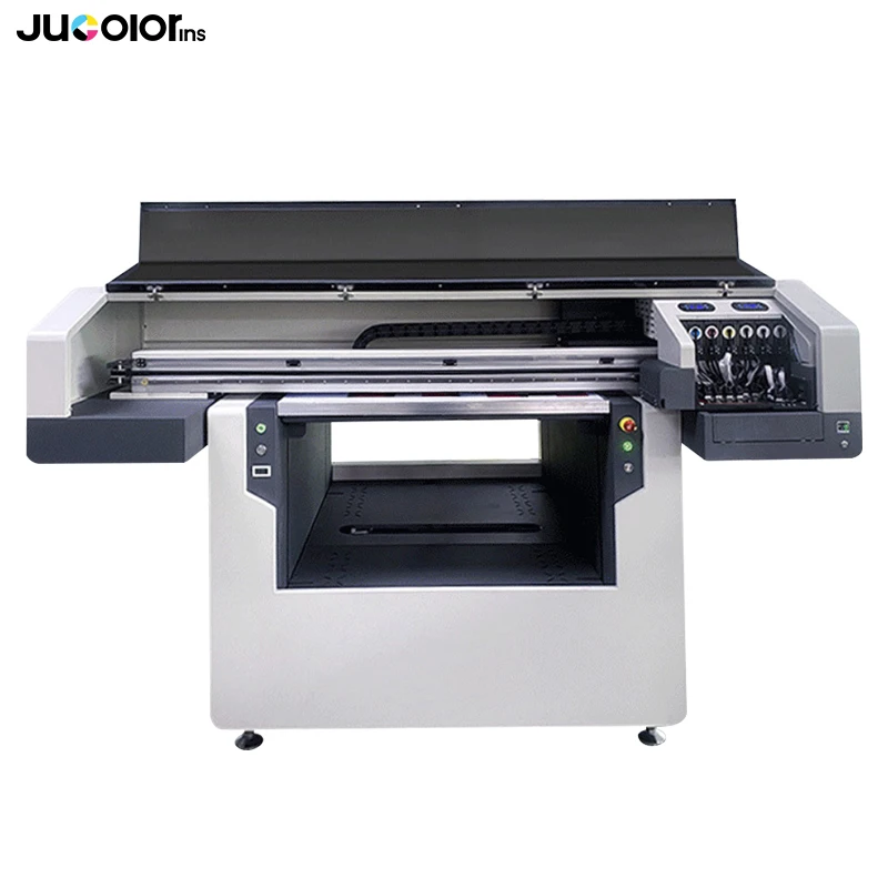  Промышленная УФ-печатная машина Jucolor 9090 Ricoh GH2220/G5i УФ-Принтер A1 с рельефным металлическим стеклом и