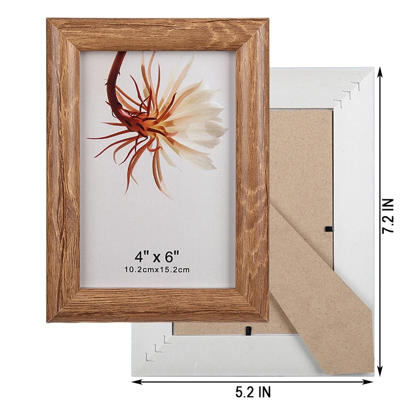 EAGLEGIFTS 4x6 5x7 6x8 8x10 дюймов винтажная простая прямоугольная настольная семейная деревянная фоторамка из ПВХ