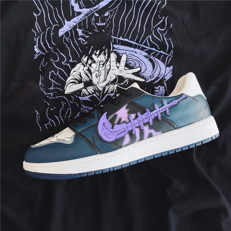 Ziitop Fashion Sneakers Unisex 3D Narut Anime Shoes  For Girls Sasuke Uchiha  Retro Brand Men Skateboard Shoes Men Casual Shoes