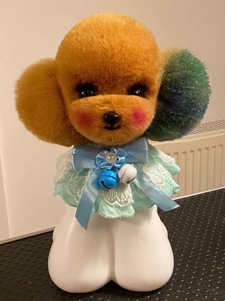 Model dog and wigs for Groomer model dog head wig replace head hair for Dog Grooming Practice