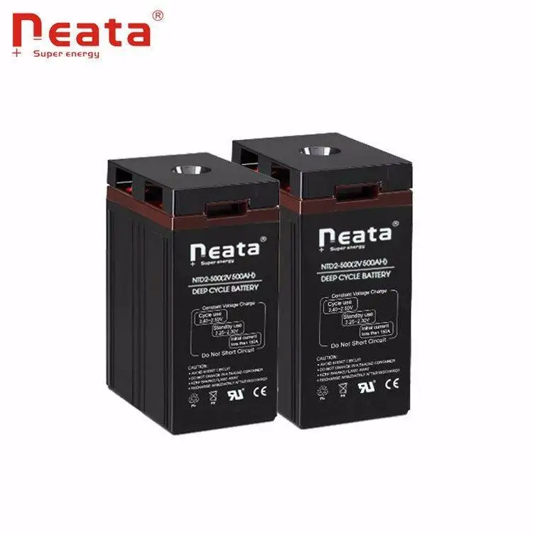 Neata 2V 500ah 1000ah трубчатый гелевый Аккумулятор для солнечной энергетической системы и телекоммуникаций