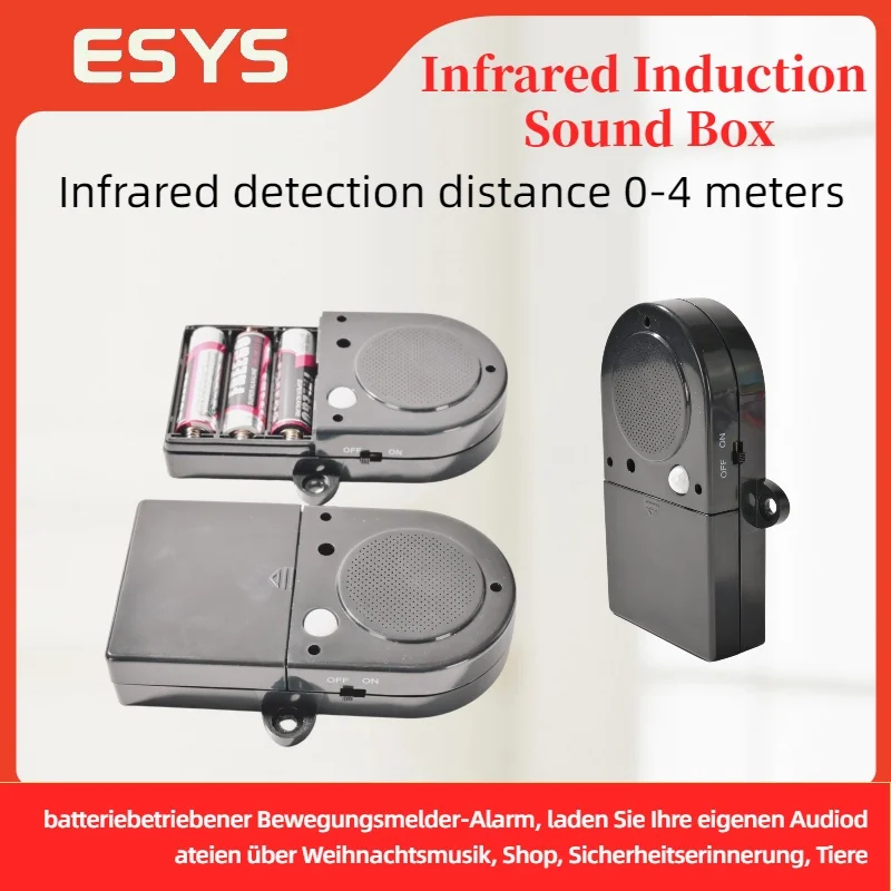 Top seller latest products 2024 OEM Pre-recorded music box PIR motion activated sound module for supermarket