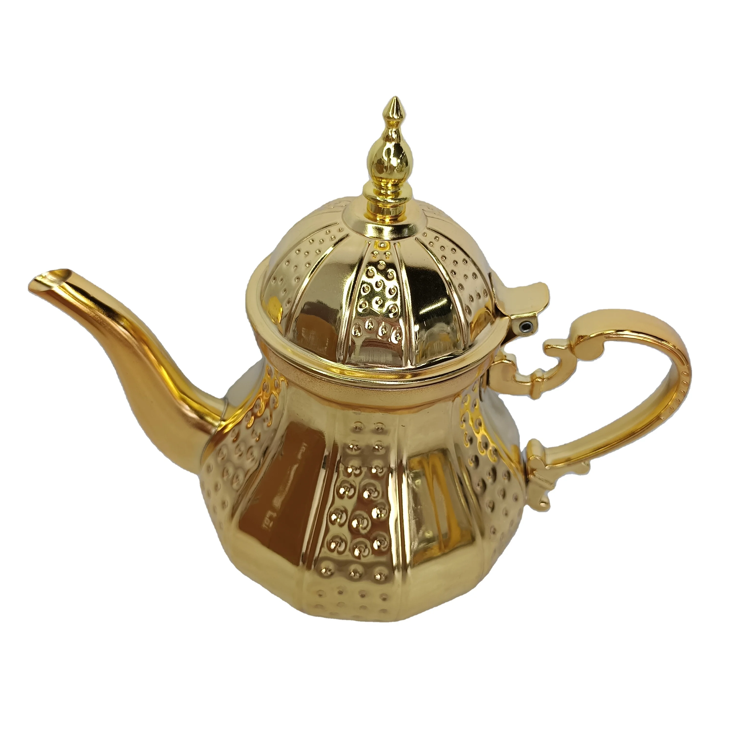 Stainless Steel Gold Silver Mini Tea Pot Ramada Decoration Coffee Pot Arabic Turkish Morocco Tea Kettle