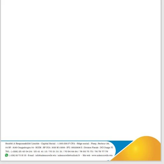 customized printing letterhead A4 Paper