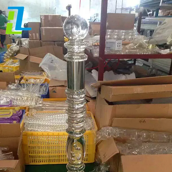 High Grade indoor clear acrylic baluster /plastic glass stair handrail China supplier