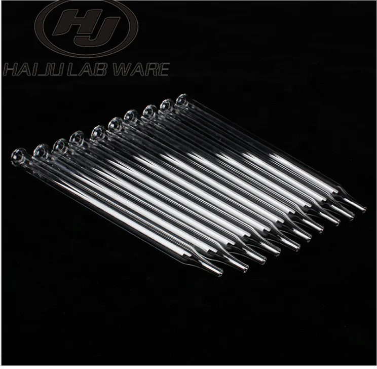 
HAIJU Factory Direct Selling Customizable Experimental Straight-tip Glass Graduated Dropper With Calibration For Lab 