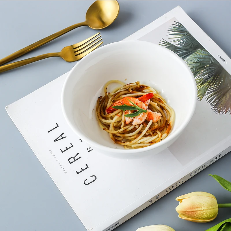 Salad Bowl 26 Ounce Pasta Bowls Large Ceramic Salad or Soup Bowl 21 cm Dishwasher and Microwave Safe