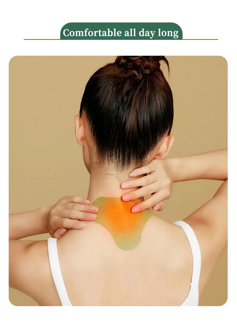 Factory Lumbar 12pcs plaster wormwood self heating pain patch