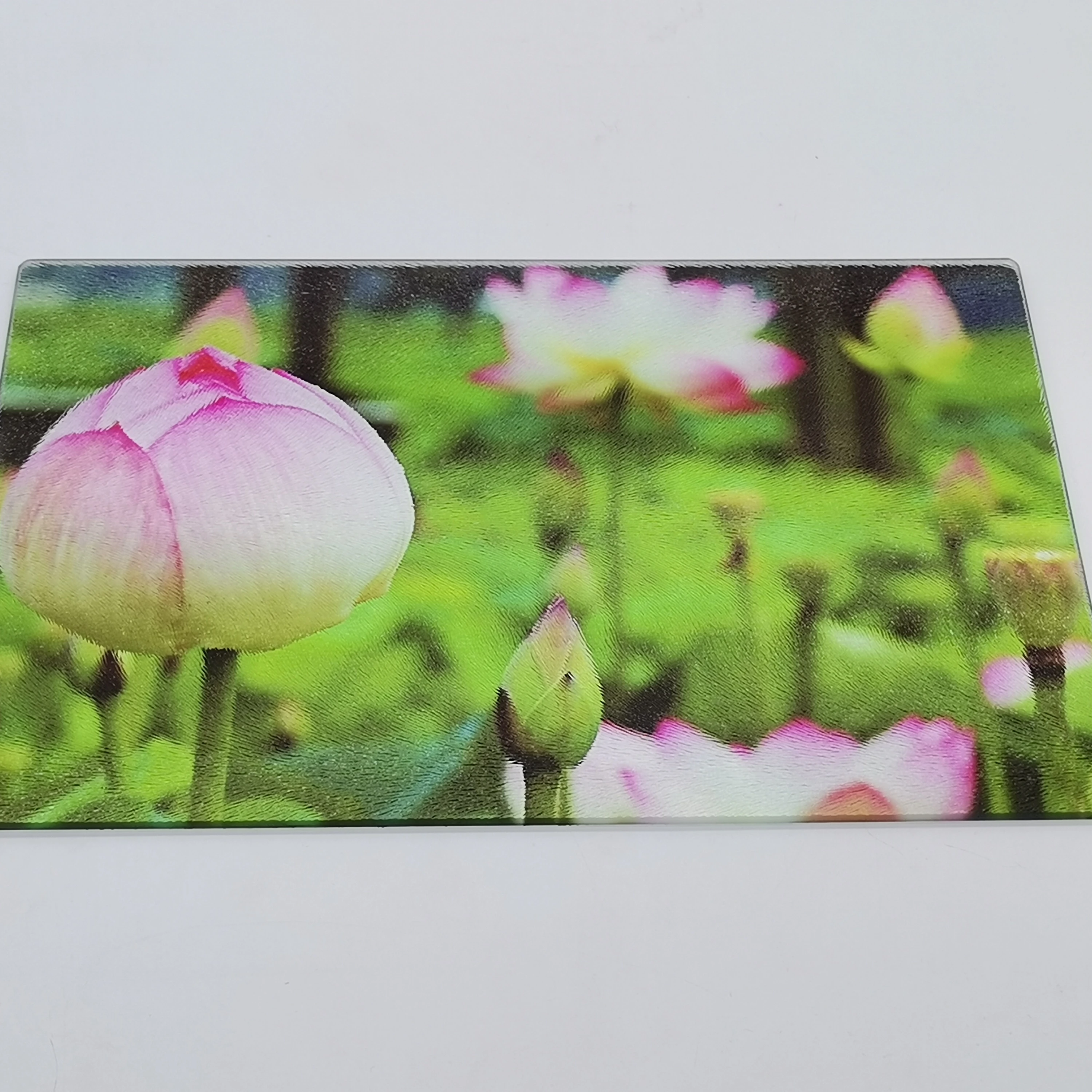 The place mat Glass Cutting Board set of 4 with Shape Variety Decorative pictures Cutting Board with Tempered Glass for Kitchen