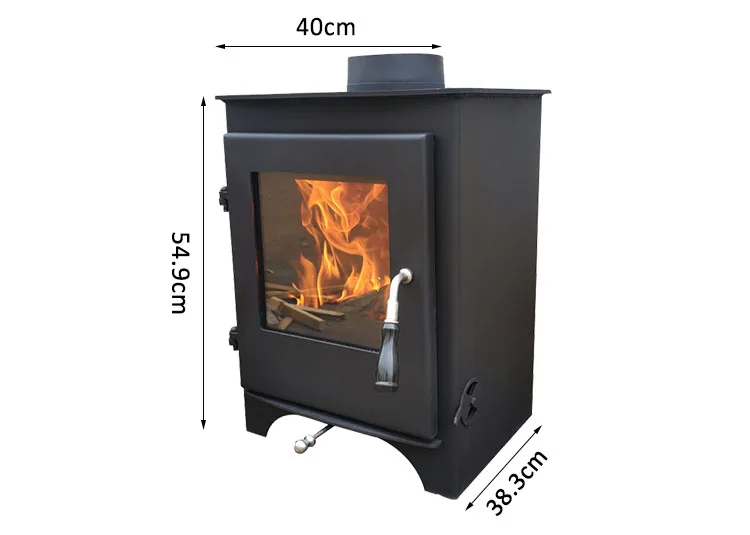 Modern indoor firewood heating cold rolled steel wood burning fireplace