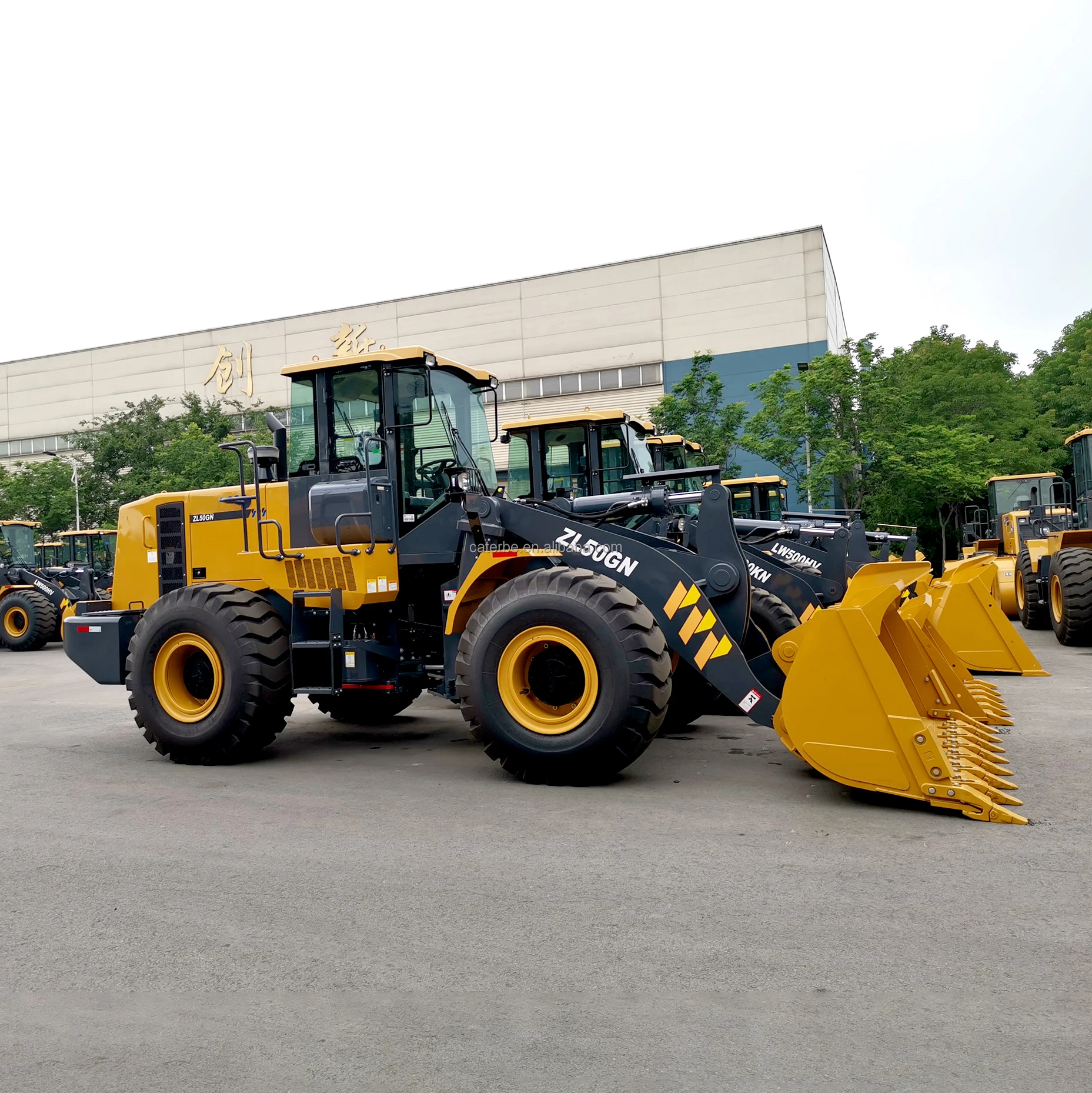 Chinese 5 Ton Wheel Loader ZL50GN Loader XC958 5T Loader with 3.0m3 Rock Bucket