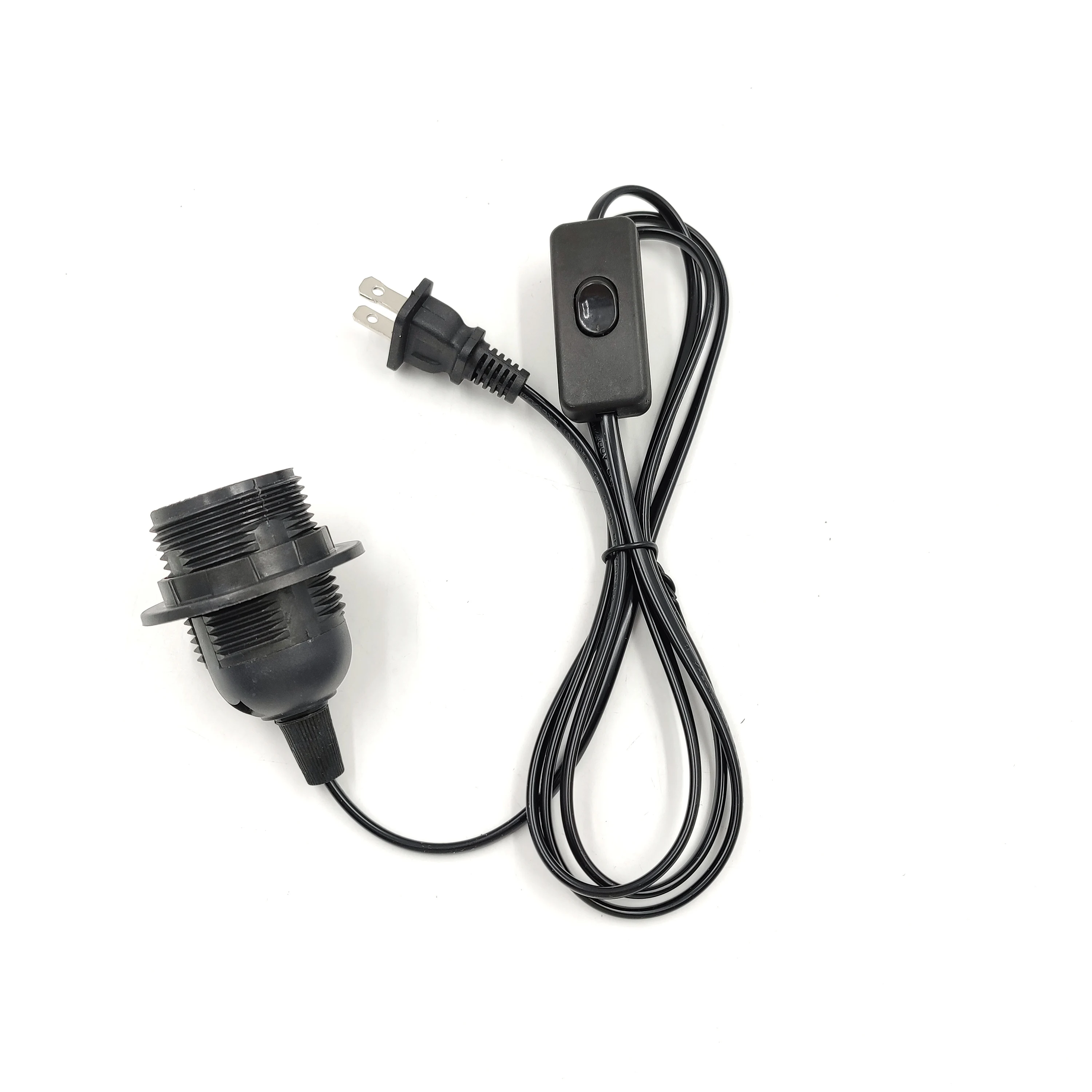 Hagood 1.8 M Power Cord Cable E27 Pendant Lamp Holder Hagood EU/US Plug 303 Switch for Hanging Lamp LED Bulb Socket household