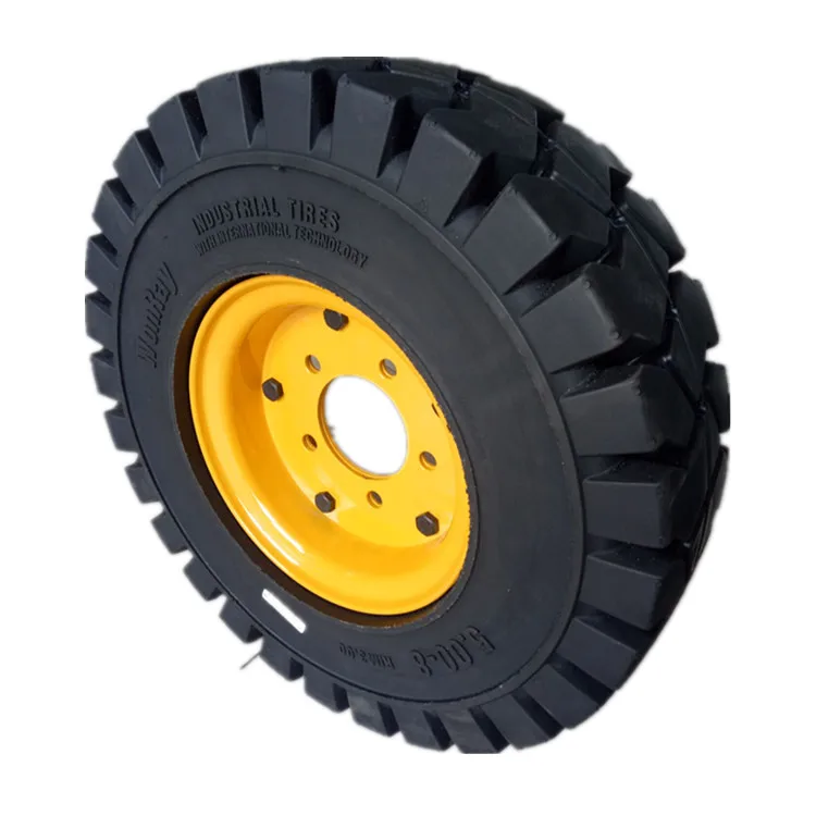 Solid wheel 500-8,5.00-8/3.00 Forklift Solid Tire with Rim
