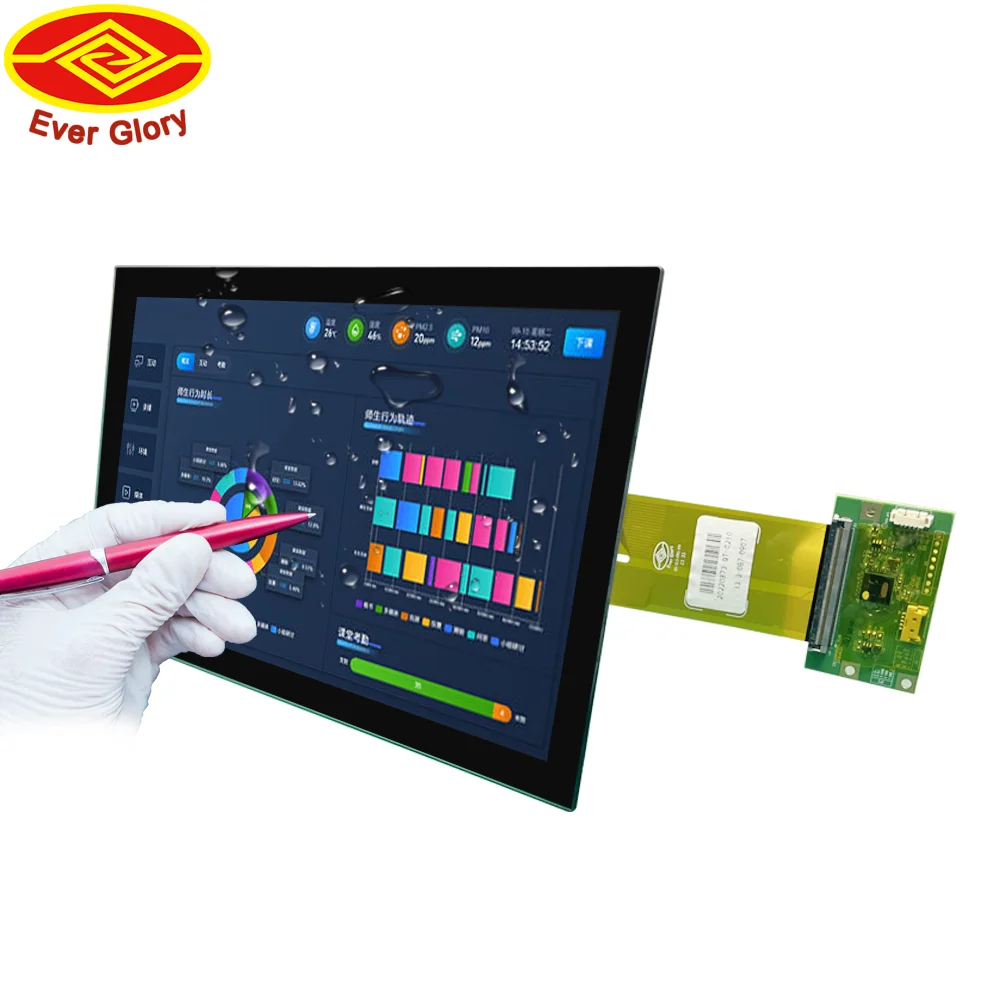 Custom 13.3 Inch Module EETI Controller USB TFT IP65 Waterproof Capacitive Pcap COB Multi Touch Touch Screen Display LCD Module