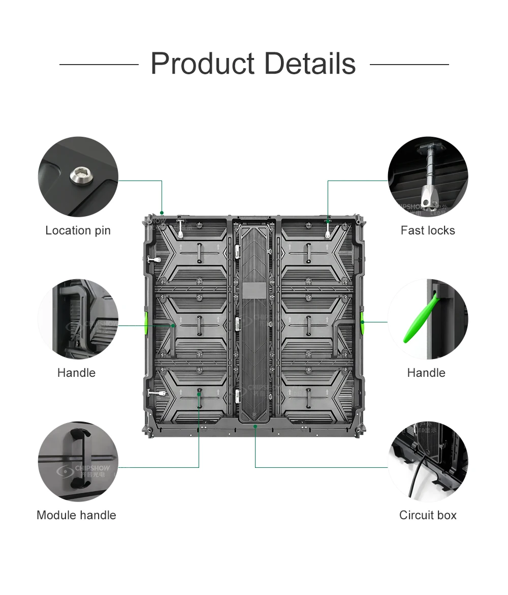 P6 P8 P10 High Brightness Energy Saving HD Billboard Outdoor Advertising Video Wall Full Color RGB Screen LED Display