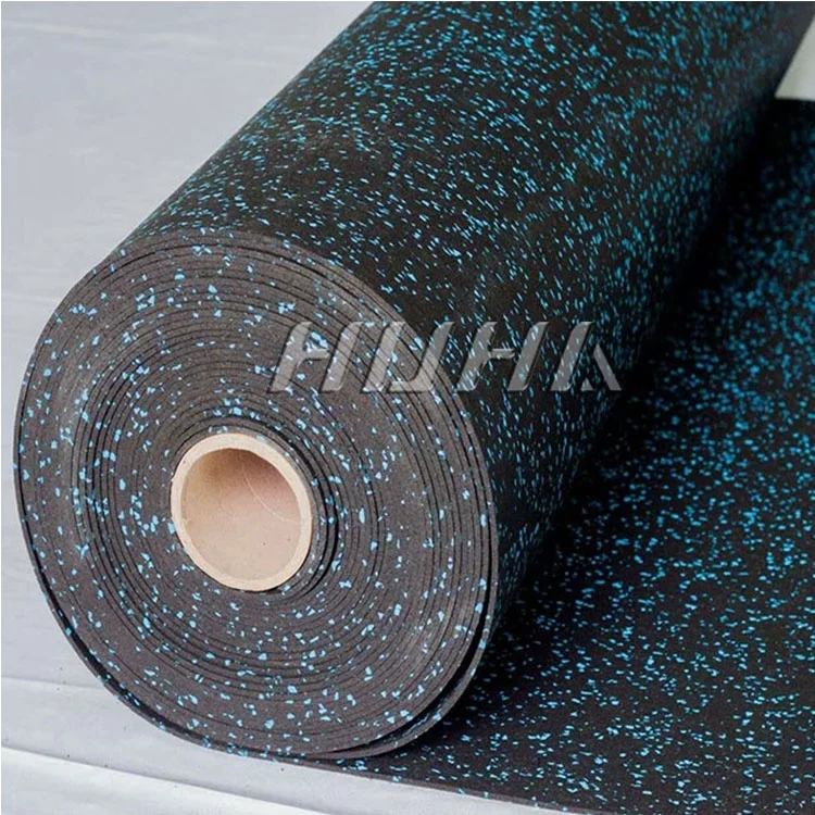 Factory high density wholesale prices gym rubber flooring protective safety high density  for gym rubber roll