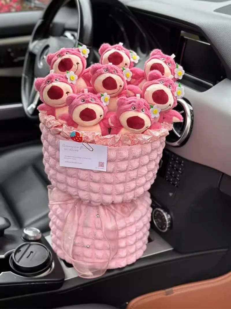 Wholesale Gift Bouquet Cartoon & Anime Kuromi My Melody Bouquet Doll Cute Flower Plush Valentines Day Gift Flower Plushie Toys