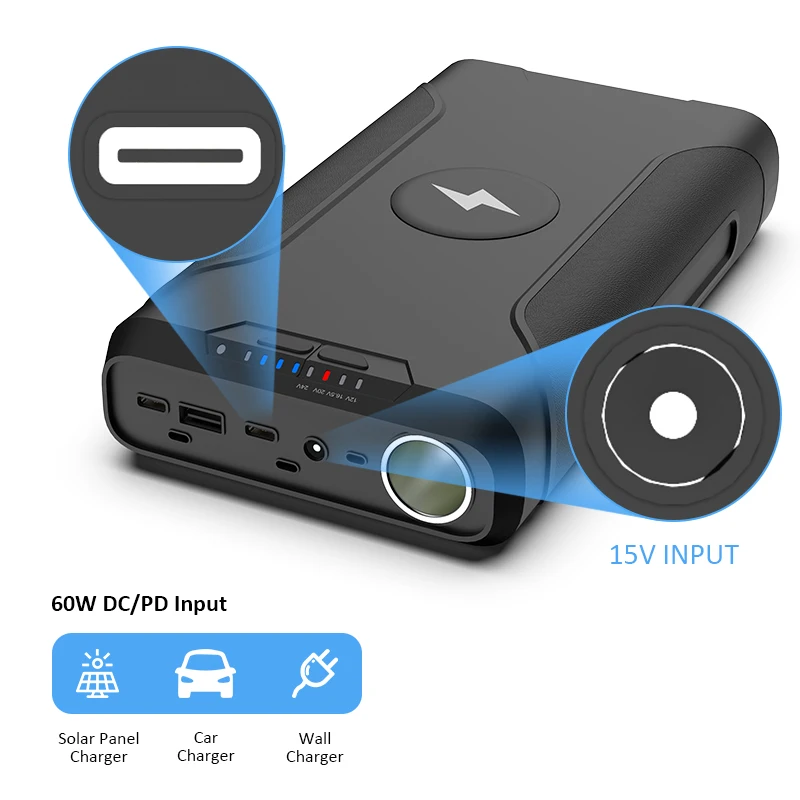  2021 Мода quick ноутбука power bank 72000 mah Батарея с DC12V 24 Быстрая зарядка при напряжении для тетрадь сотовые телефоны Бла (беспилотный летательный аппарат CPAP Рыболовная